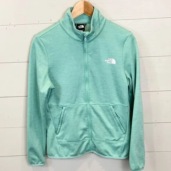 The North Face Teal Zip-Up Jacket womans size small - Picture 1 of 11